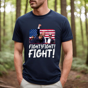 Fight Fight Fight Trump Dark Shirt, Trump Assassination, Election 2024