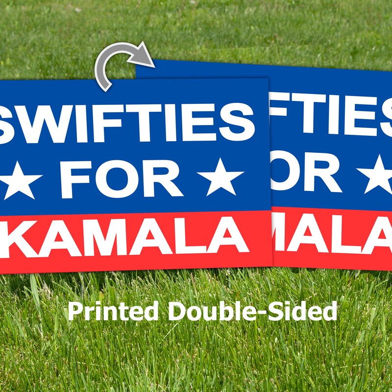Swifties for Kamala Yard Sign, Kamala Harris Sign, Vote Kamala, Election 2024