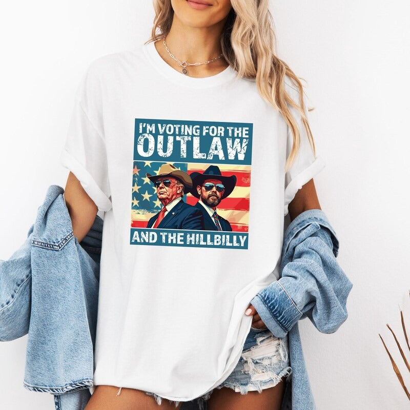 The Outlaw And The Hillbilly Trump Shirt 2024, Trump 2024, Gift For Trump Fans, Election 2024