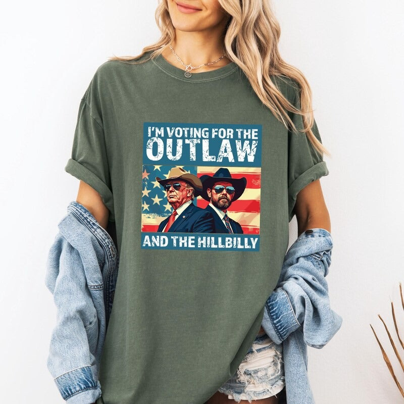 The Outlaw And The Hillbilly Trump Shirt 2024, Trump 2024, Gift For Trump Fans, Election 2024