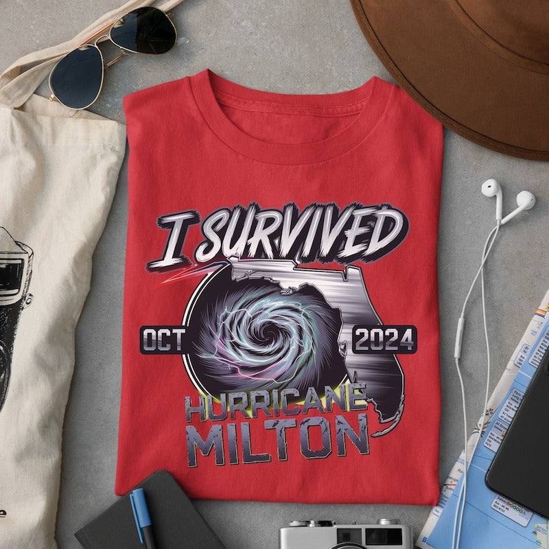 I Survived Hurricane Milton 2024 Shirt, Survivor Gift Shirt, Florida Strong Shirt