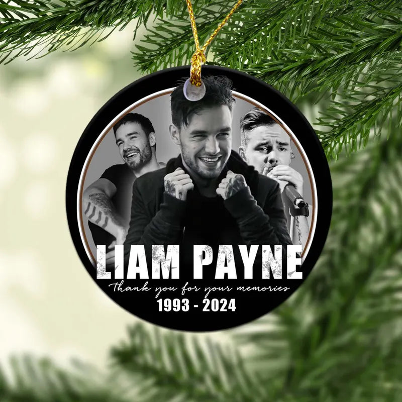 Liam Payne Memorial Ornament, Remember Liam Payne Forever, Liam Payne Tribute Gift, Christmas Tree Decorations