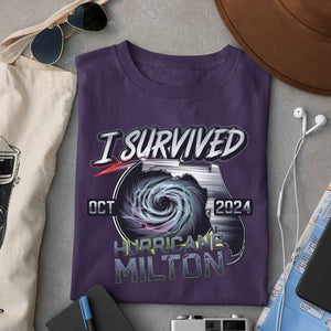 I Survived Hurricane Milton 2024 Shirt, Survivor Gift Shirt, Florida Strong Shirt