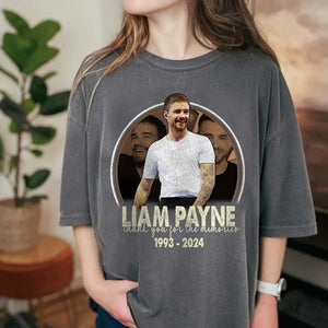 Thanks For Memories Liam Payne Dark Shirt, Rest in Music, Gift For Liam Payne Fans