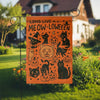 Meowloween Garden Flag, Halloween Cat Yard Flag, Cute Black Cat Outdoor Decor for Cat Mom Cat Dad, Funny Spooky Fall Porch Garden Decoration