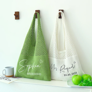 Personalized beach tote bags, Crochet Crochet Tote Bag for Women Travel Vacation, Gift for Her