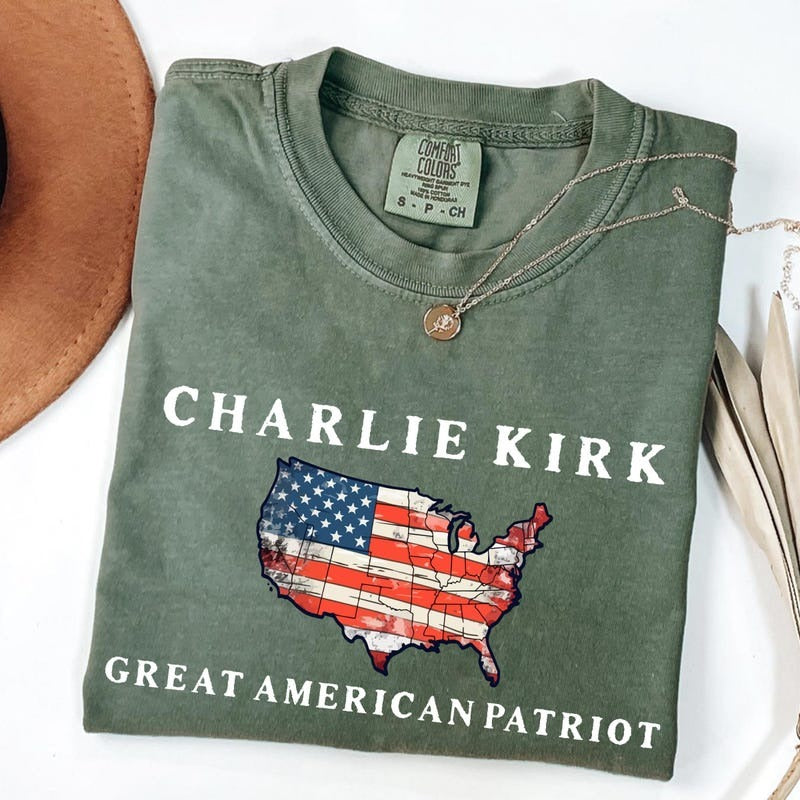 Pray for Charlie Kirk Shirt, Patriotic Charlie Kirk T-Shirt