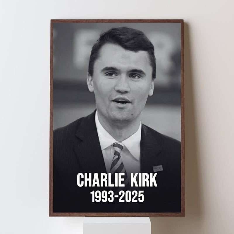 Rest In Peace - Charlie Kirk Poster, 1993-2025 Charlie Kirk Poster, Memorial Poster