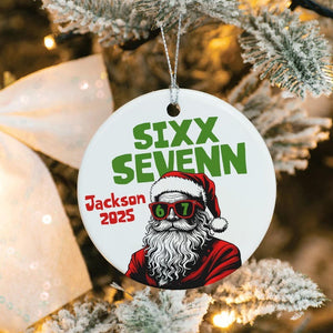 Personalized Six Seven Ornament, Teen Slang Christmas Ornament, Christmas Gift for Family and Friends