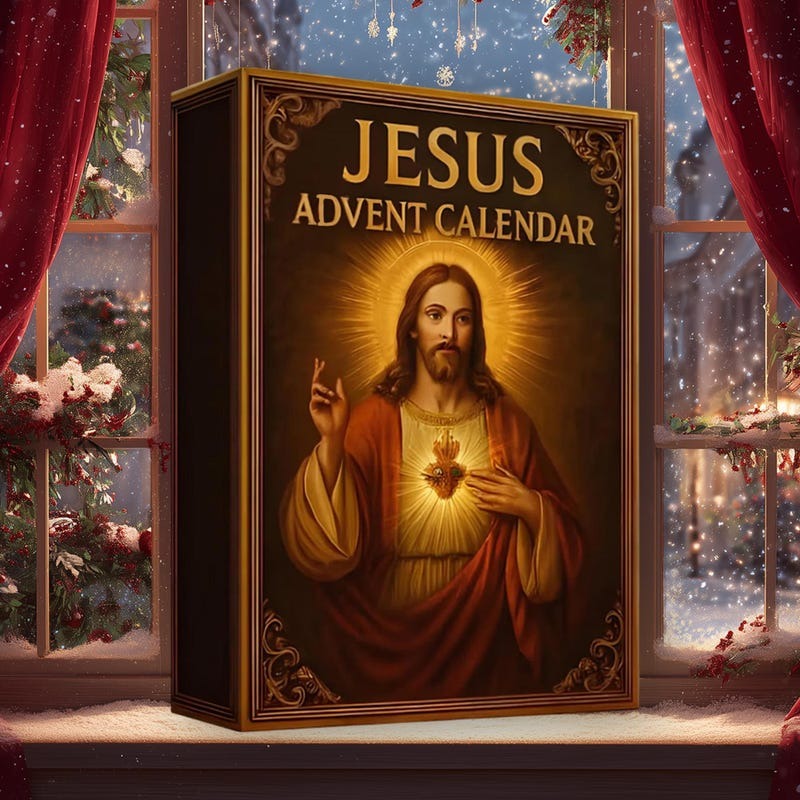 Jesus 24-day Advent Calendar 2025, God Christmas Mini Charms Set, Christian Gift for Family and Friends