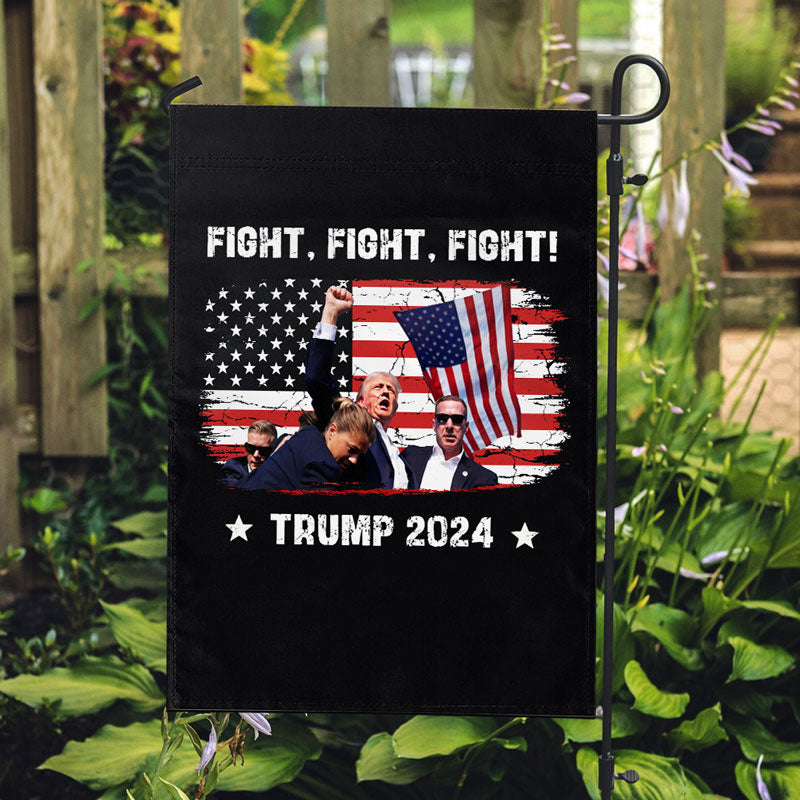 Fight Fight Fight Trump Flag, Trump Assassination, Election 2024