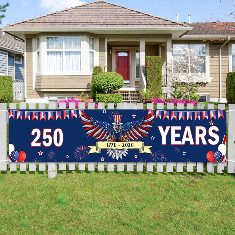 250 Years Banner Eagle 1776-2026 , Gift For 4th July