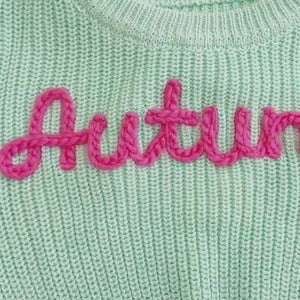 Embroidered Baby Sweater, Personalized Baby Sweater, Custom Baby Clothes, Baby Shower Gift, Gift For Christmas