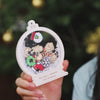 Baby Carriage Ornament, Personalized 3 Layers Shaker Ornament, Custom Gift for Baby