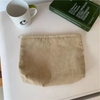 Custom Chenille Travel Makeup Bag, Personalized Corduroy Name Toiletry Bag, Gift For Her