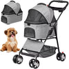 Dog Stroller For Small Dogs Cats, 4 Wheels One-Click Fold Pet Stroller With Swivel Wheels, Pet Accessories, Products For Your Pet