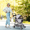 Dog Stroller For Small Dogs Cats, 4 Wheels One-Click Fold Pet Stroller With Swivel Wheels, Pet Accessories, Products For Your Pet