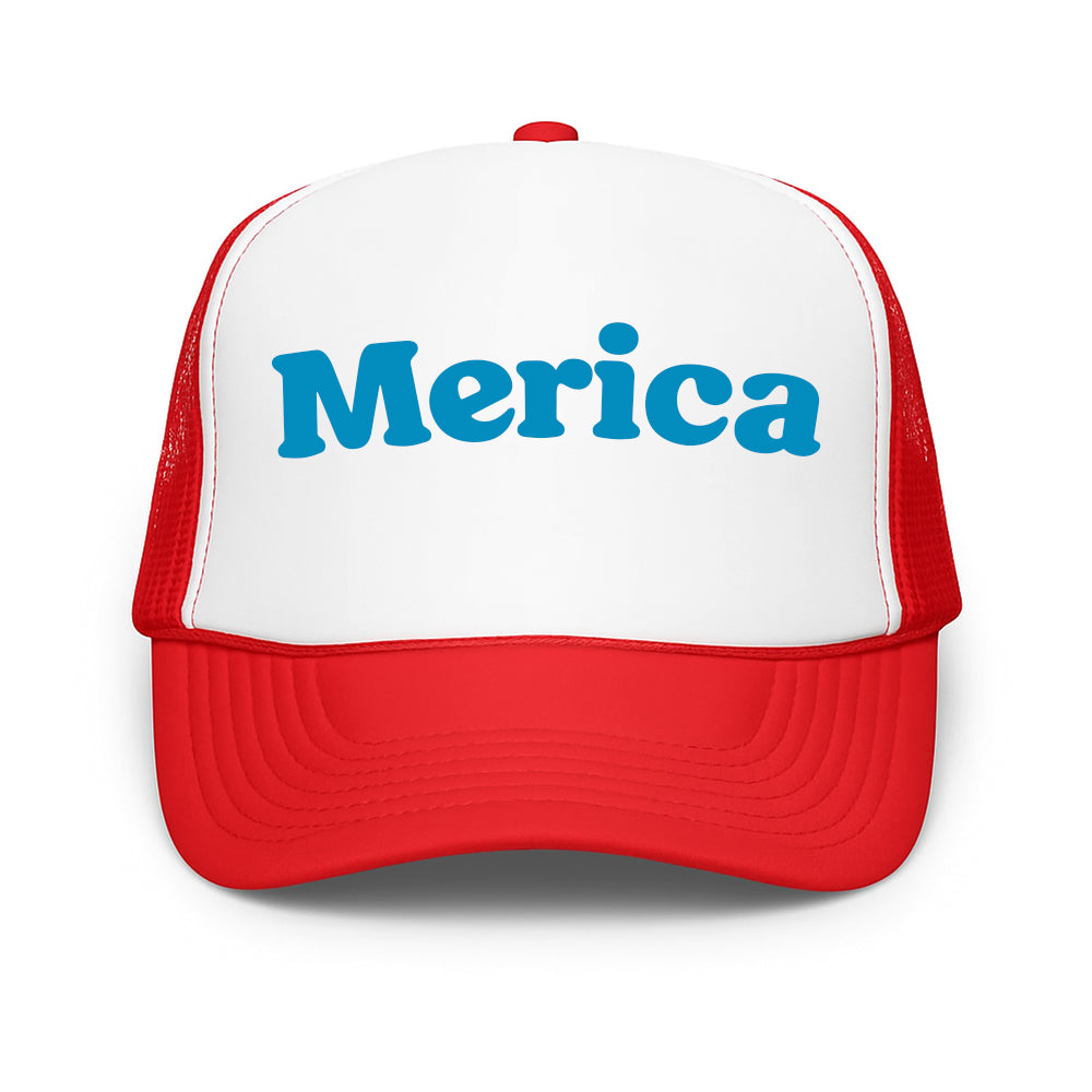Merica Cap Trucker Hat, July 4th, Personalized Cap