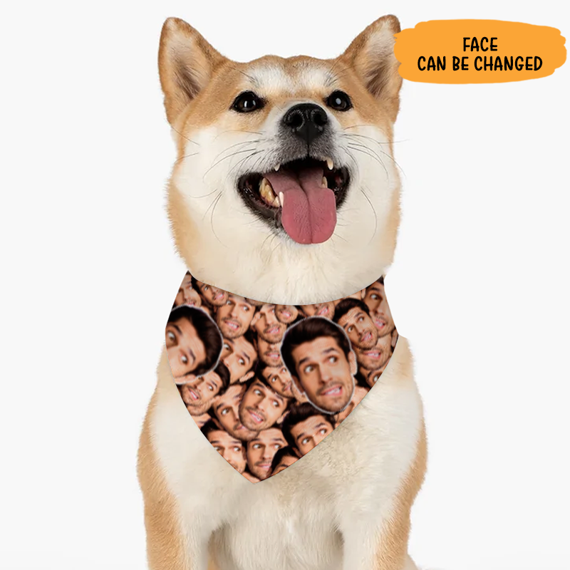 Multi Face Portrait Bandana, Personalized Bandana, Custom Photo