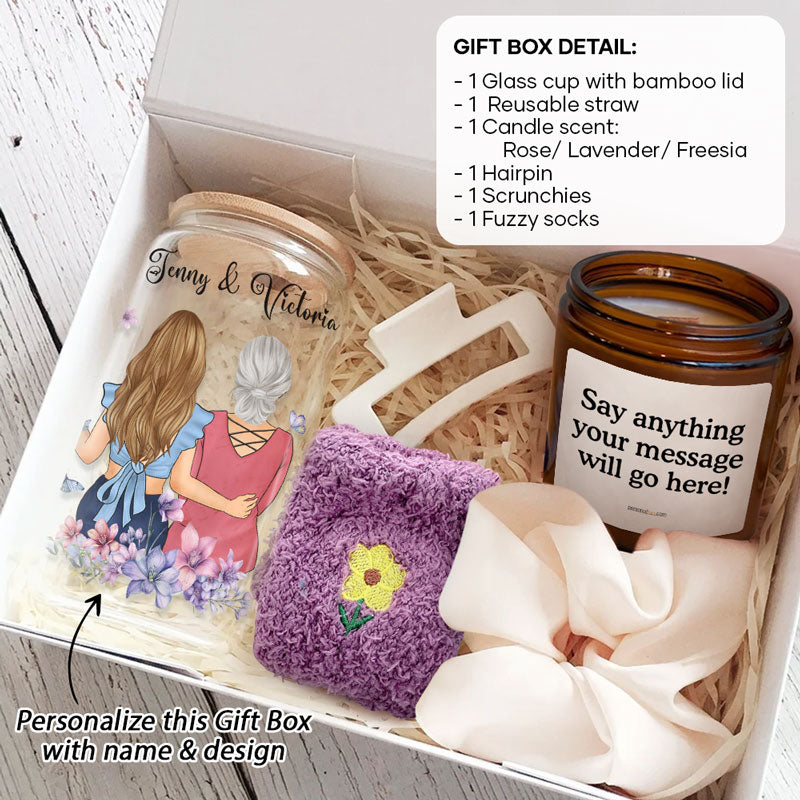 Always Remember You Are Braver, Personalized Glass And Scented Candle Gift Box