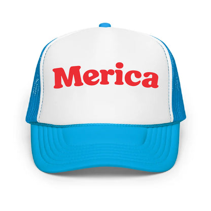 Merica Cap Trucker Hat, July 4th, Personalized Cap