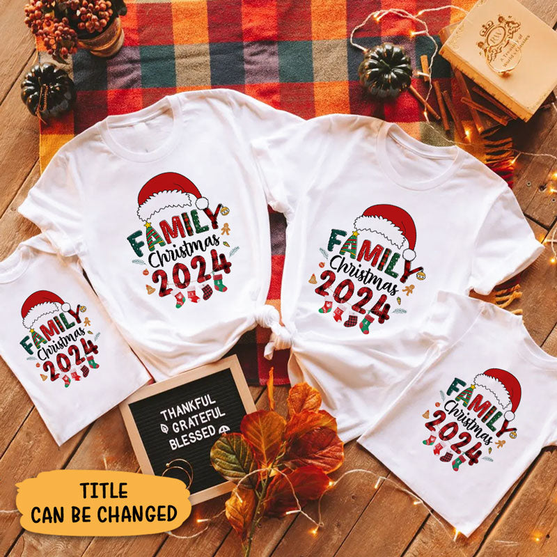 One Gift Whole Family Christmas 2024 Matching Squad Santa Elf Xmas