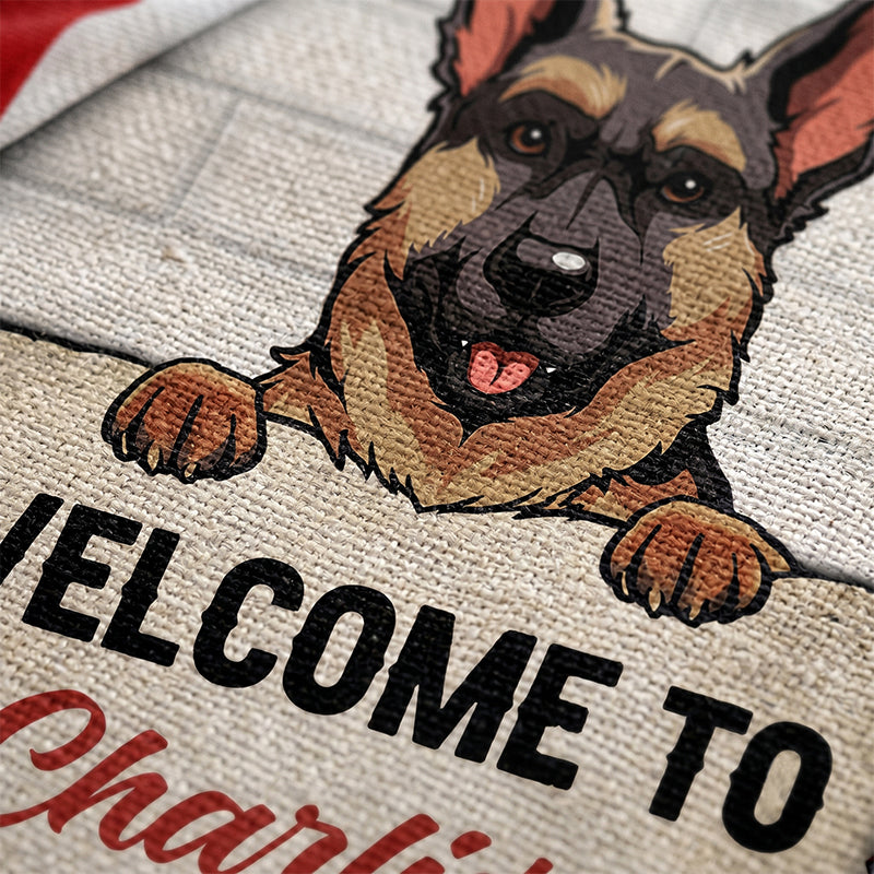 Welcome To The Dog House, Personalized Garden Flags, Gifts For Dog Lovers, Custom Photo