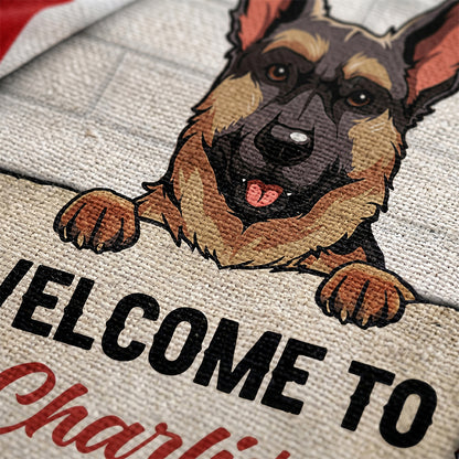 Welcome To The Dog House, Personalized Garden Flags, Gifts For Dog Lovers, Custom Photo