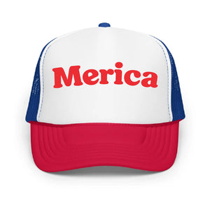 Merica Cap Trucker Hat, July 4th, Personalized Cap