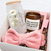Birth Month Flower Unique Message Gift Box, Personalized Glass And Candle, Birthday Gift, Mother's Day Gift