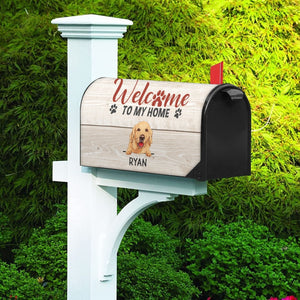 Welcome To My Home, Welcome To Our Home Mailbox Cover, Decoration For Dog Lovers