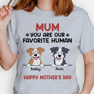 You Are My Favorite Human Pop Eyed, Personalized Shirt, Gifts For Dog Lovers, Custom Photo