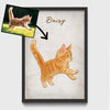 Custom Drawing Vintage Portraits Using Pet Photo Personalized Poster, Personalized Poster, Gift For Pet Lover, Custom Pet Poster