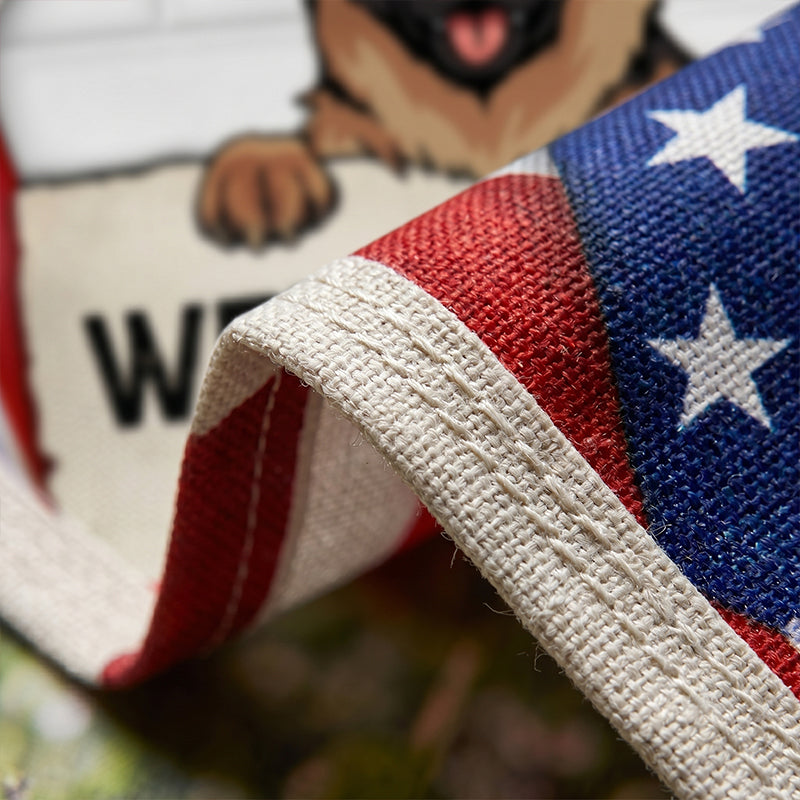 Welcome To The Dog House, Personalized Garden Flags, Gifts For Dog Lovers, Custom Photo