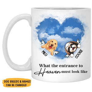 Entrance to Heaven, Personalized Mug, Custom Gifts for Dog Lovers