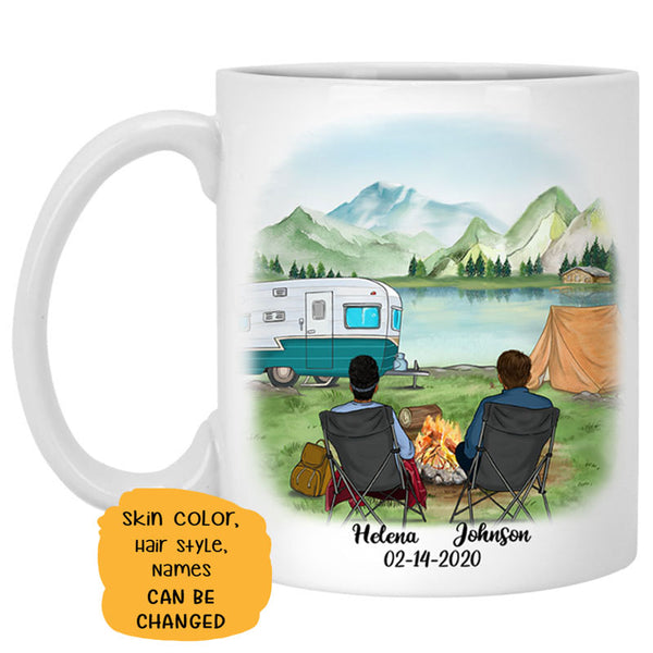 To my husband Promise Encourage Inspire Camping, Customized