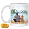 A Piece Of My Heart Memorial Mugs, Customized Mug, Personalized Gift for Dog Lovers