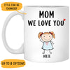 We Love You, Customized Titles, Personalized Coffee Mug, Funny Custom Family gift, Father's Day gift