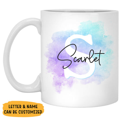 Personalized Name Snow, Personalized Mugs, Custom Coffee Mugs