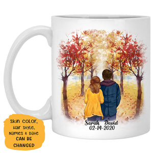 To my boyfriend To the world you are one person, Anniversary gifts, Fall Mugs, Personalized gifts for him