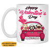 Happy Valentine's Day Version 2, Personalized Mug, Custom Gifts for Dog Lovers