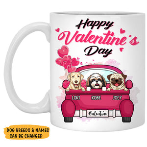 Happy Valentine Day, Personalized Mug, Custom Gifts for Dog Lovers