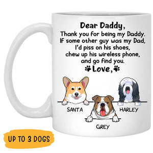 Thank You For Being My Daddy, Find You, Personalized Coffee Mug, Custom Gift, Father's Day gift