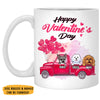 Happy Valentine's Day Version 1, Personalized Mug, Custom Gifts for Dog Lovers