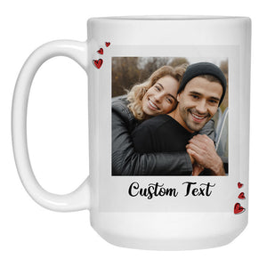 Square Custom Photo, Custom Coffee Mugs, Father's Day gift, Anniversary gifts