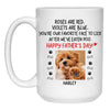 Roses Are Red Photo, Customized Coffee Photo Mug, Personalized Gift for Dog Lovers