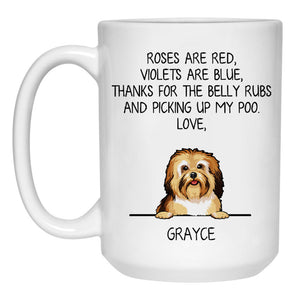 Roses are Red, Funny Havanese Personalized Coffee Mug, Custom Gifts for Dog Lovers