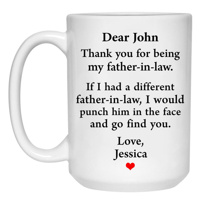 Personalized Coffee Mugs Father Quote Customized Novelty Cup Name