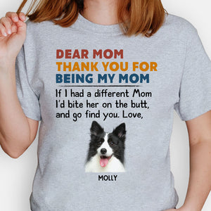 Dog dad shirt, Father's Day gift for dog lovers - Thank you for being our dad, custom photo, custom t-shirt for dog lovers
