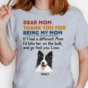 Bite Him On The Butt, Personalized Shirt, Gifts for Dog Lovers, Custom Photo